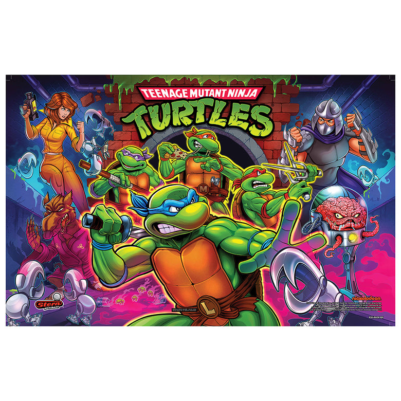 Replacement TMNT Translite for Pro Model