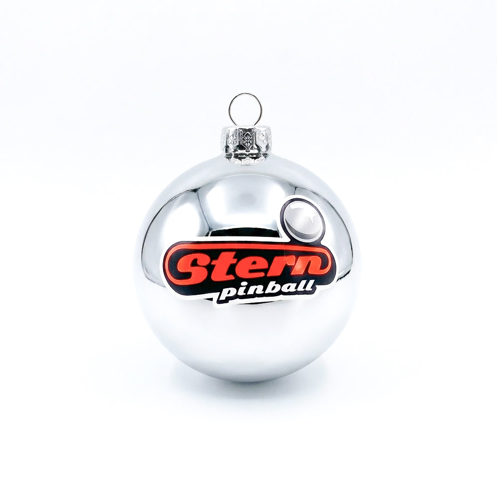 Stern Silver Ball Ornament
