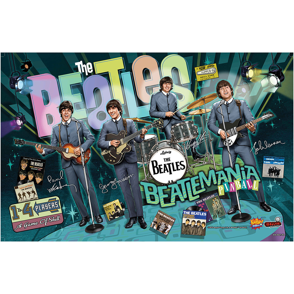 UK貴重★stereoThe Beatles A Collection 極美盤 Replacement The Beatles Translite for Gold Model – Stern Pinball