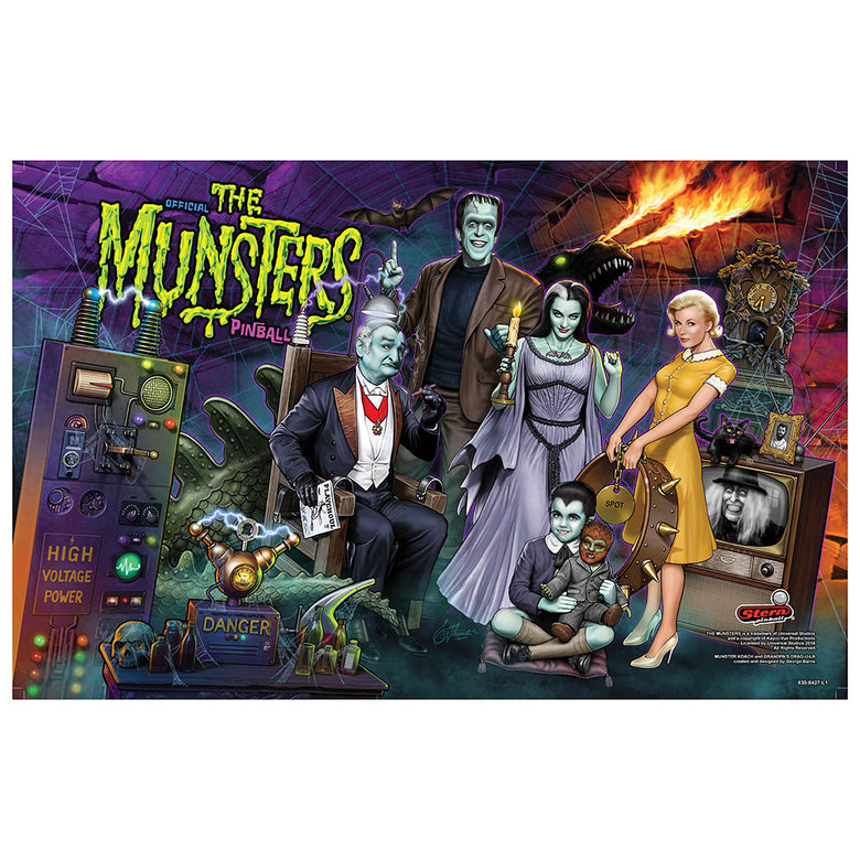 Replacement The Munsters Translite for Pro Model