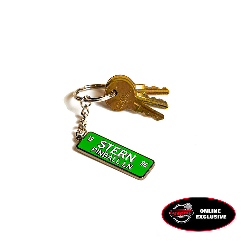 Stern Pinball Lane Keychain
