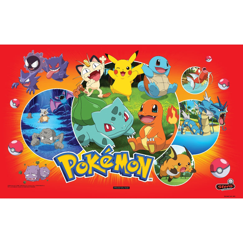 Replacement Pokémon by Stern Pinball Premium Translite