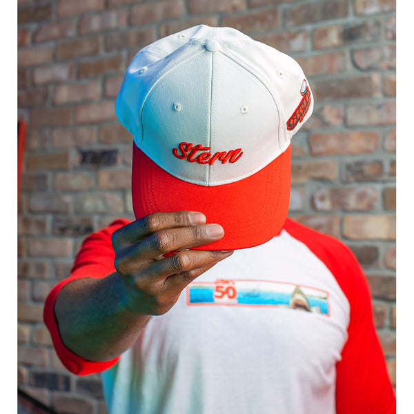 Stern Red & White Hat