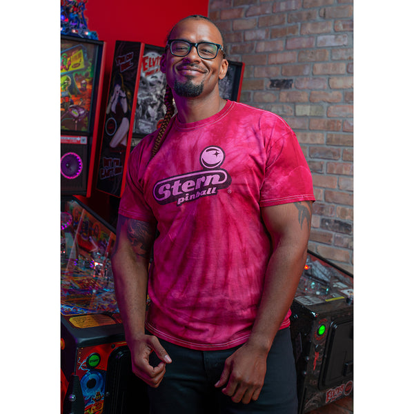 Stern Pinball Red Tie-Dye Tee