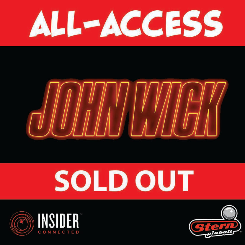 All-Access Limited Edition JOHN WICK Pinball