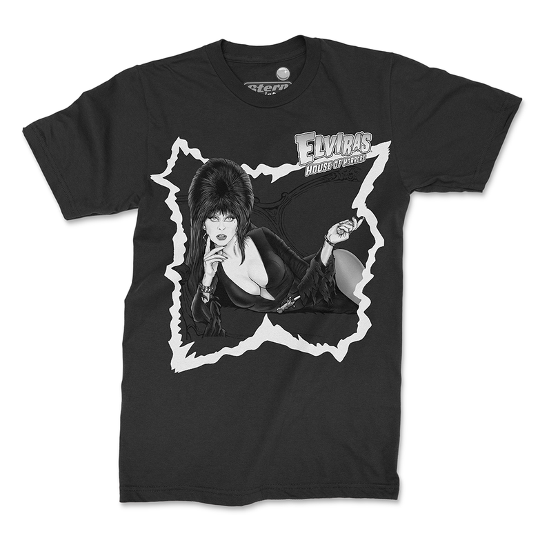 Elvira's "House of Horrors" B/W Tee
