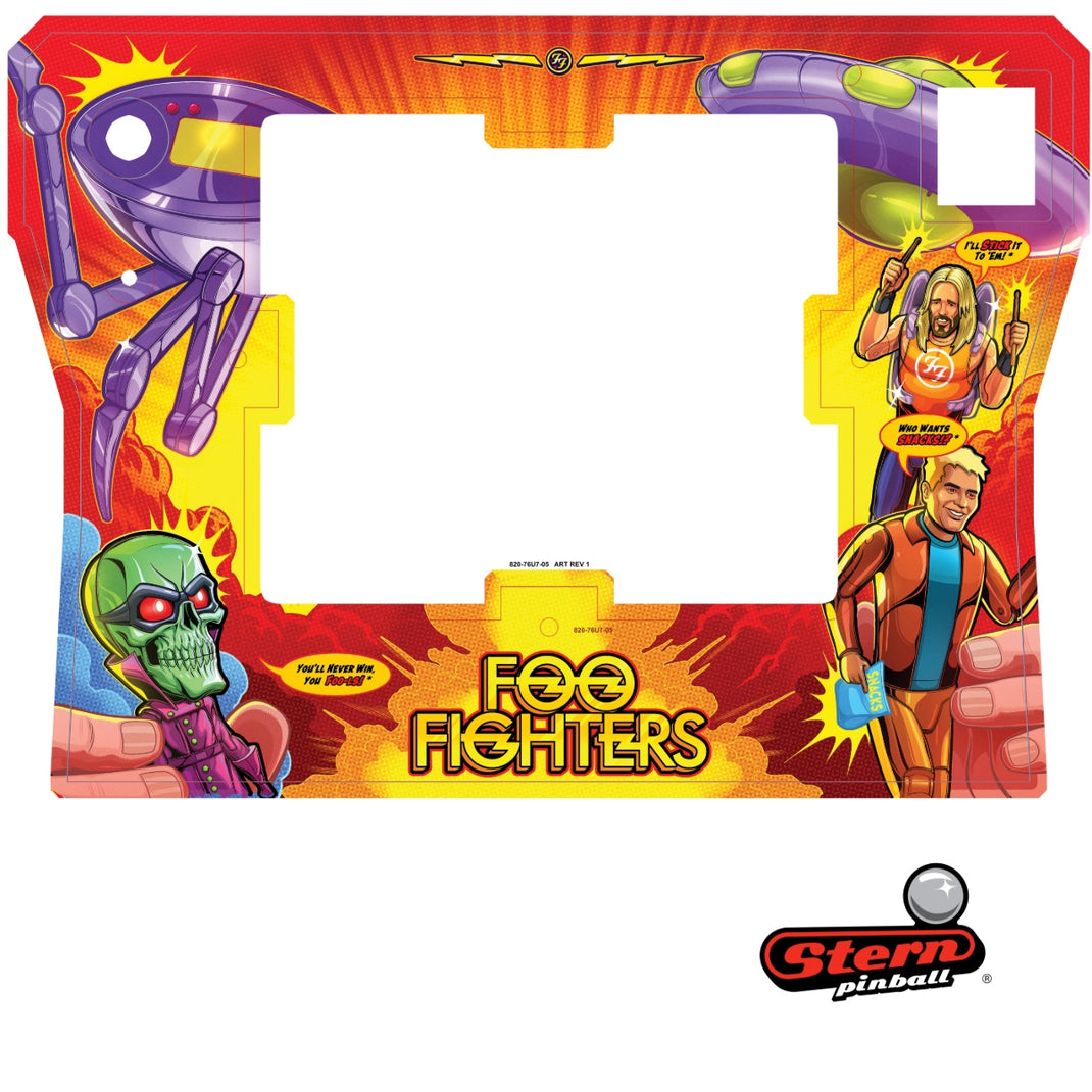 820-76U7-05 - Foo Fighters Premium Edition Front Cabinet Decal