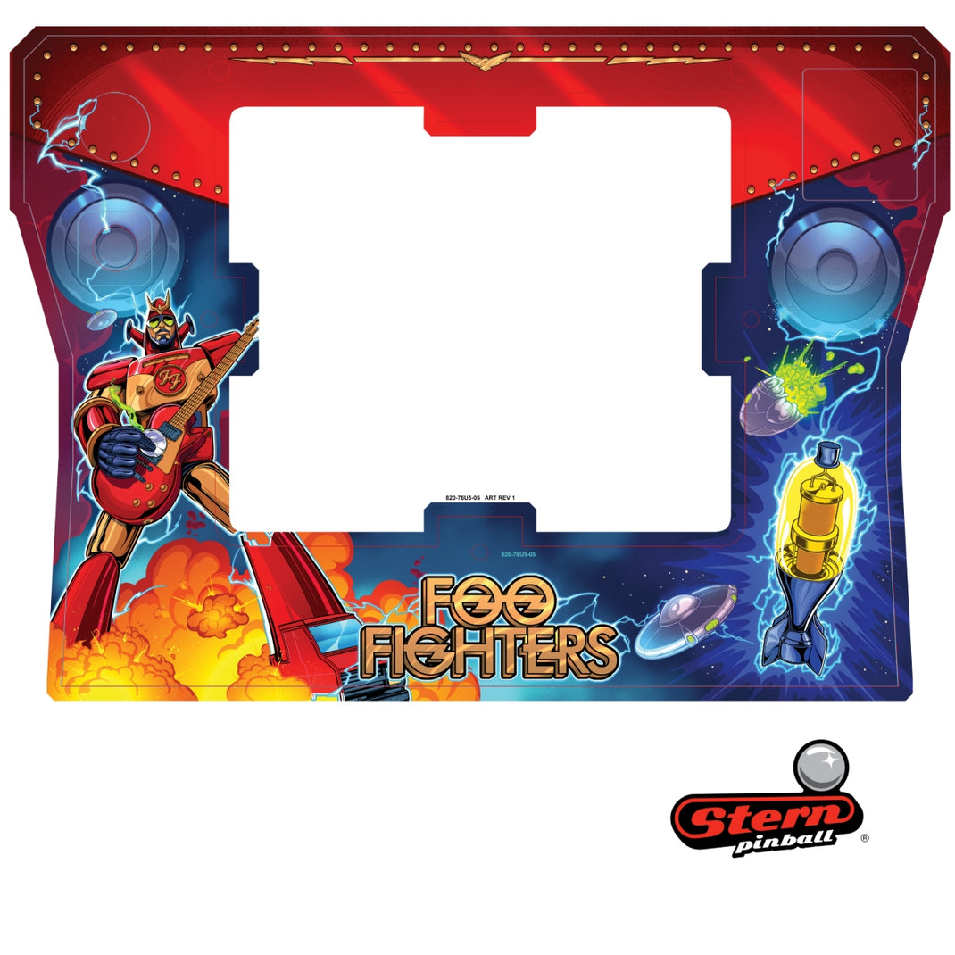 820-76U5-05 - Foo Fighters Pro Edition Front Cabinet Decal
