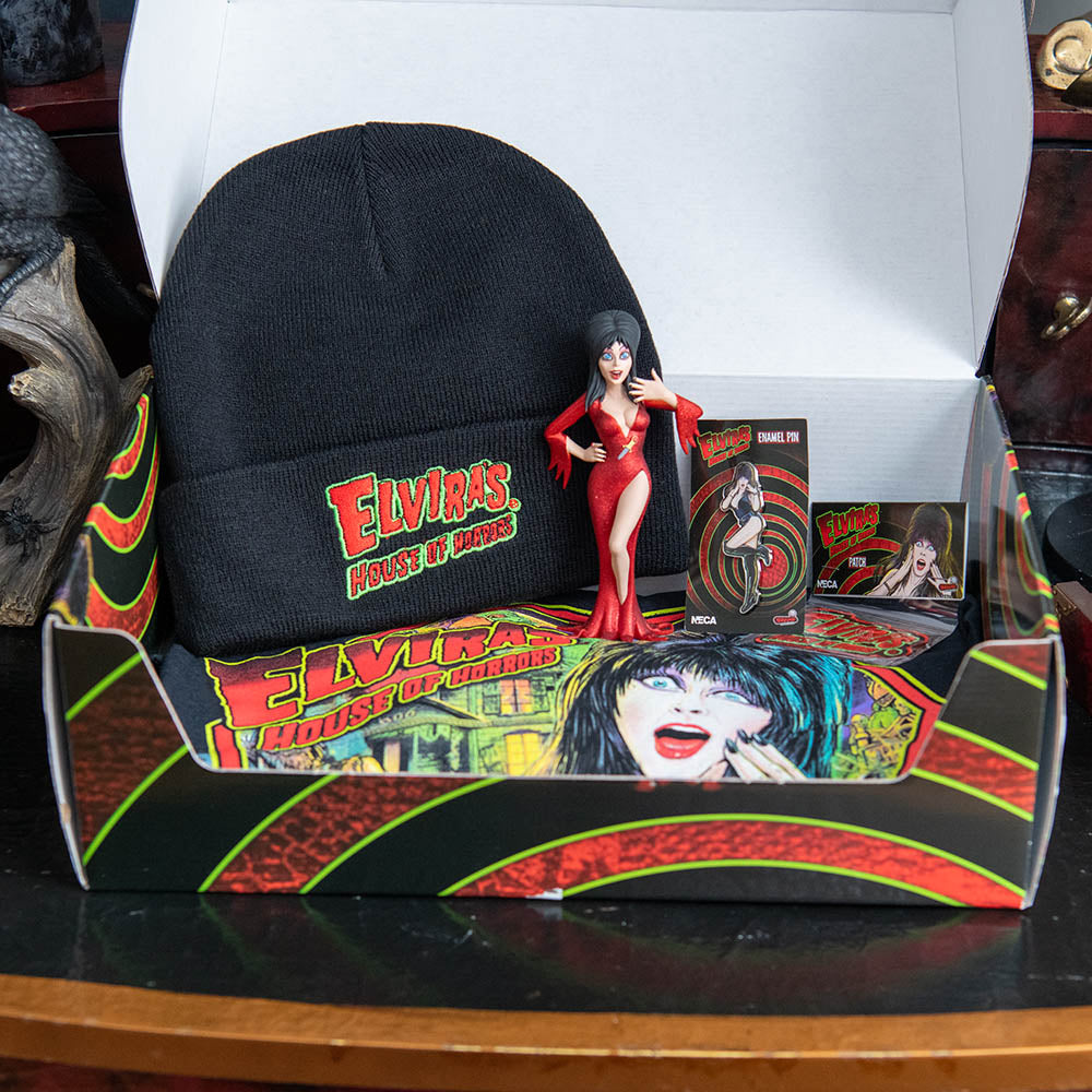 NECA popular Elvira's House Of Horrors Stern special edition rare box of surprise