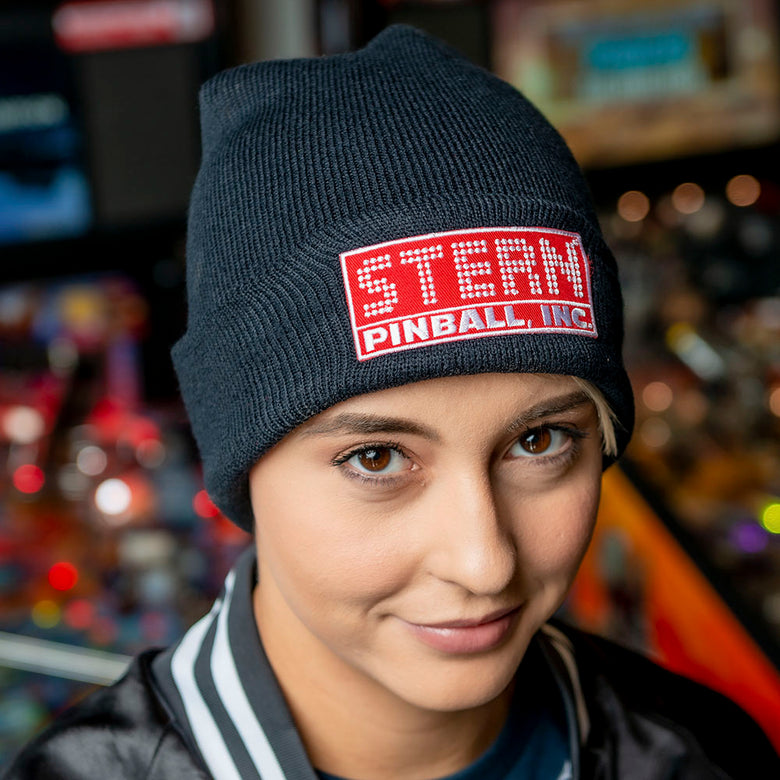 Stern Black Retro Beanie
