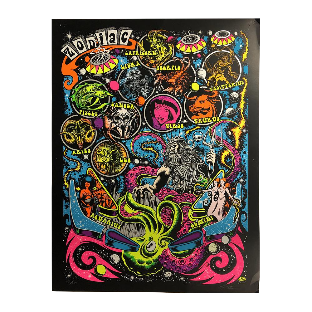 Limited Edition "Zodiac" Poster by Dirty Donny