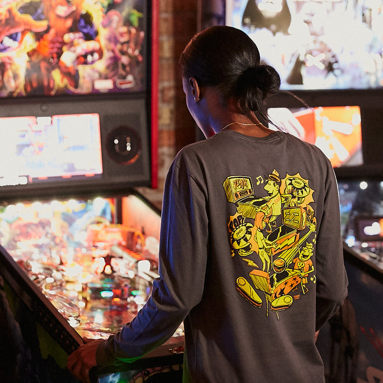 "Retro Arcade" Long Sleeve Tee